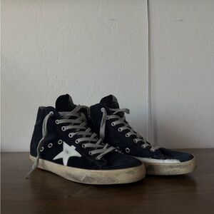 Golden Goose navy high tops